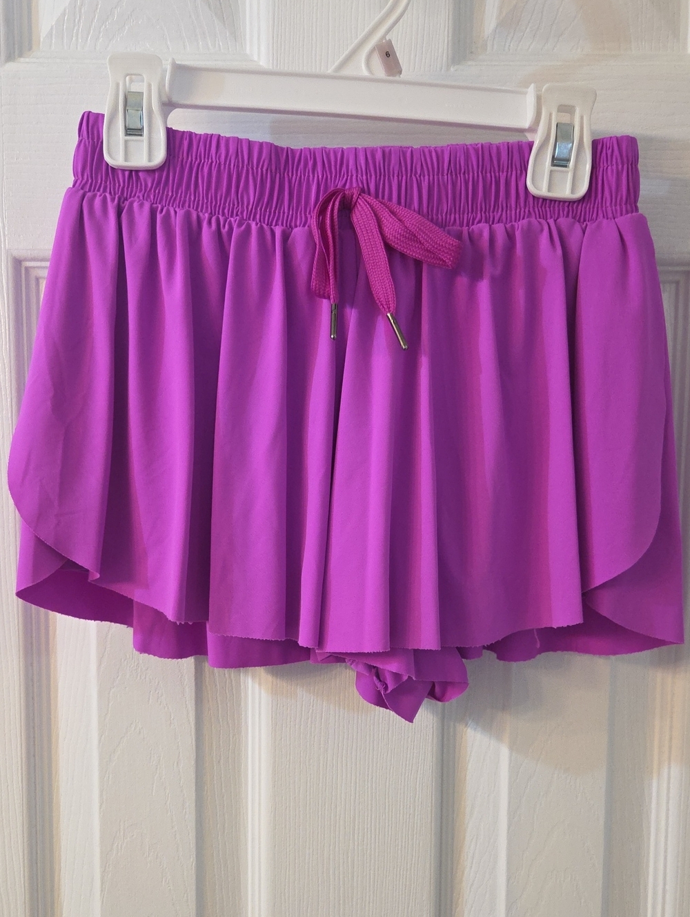 GB girls Bright Purple Layered Skort
